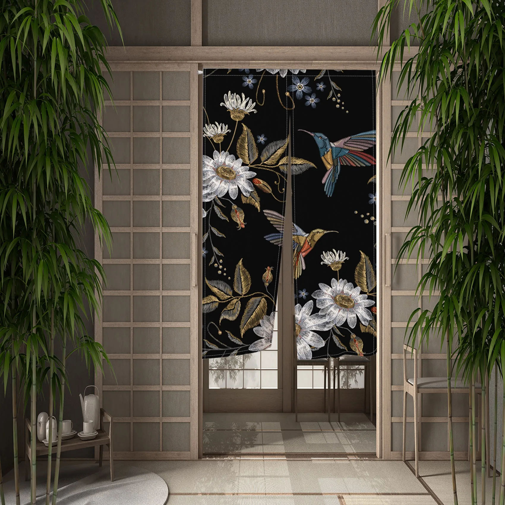 Chinese Dragon Flying Divine Dragon Door Curtain Japanese Kitchen Room ...