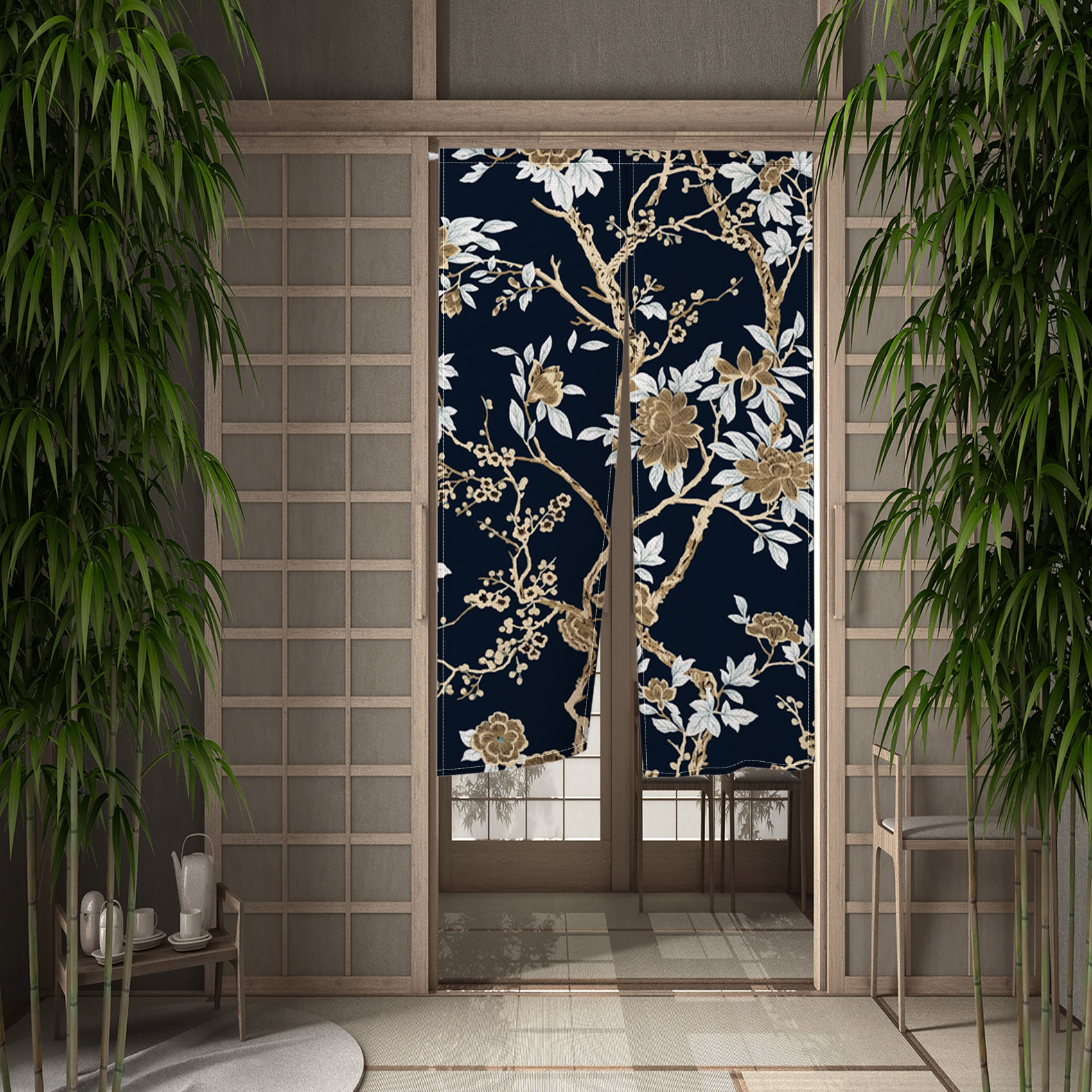 Chinese Dragon Flying Divine Dragon Door Curtain Japanese Kitchen Room ...