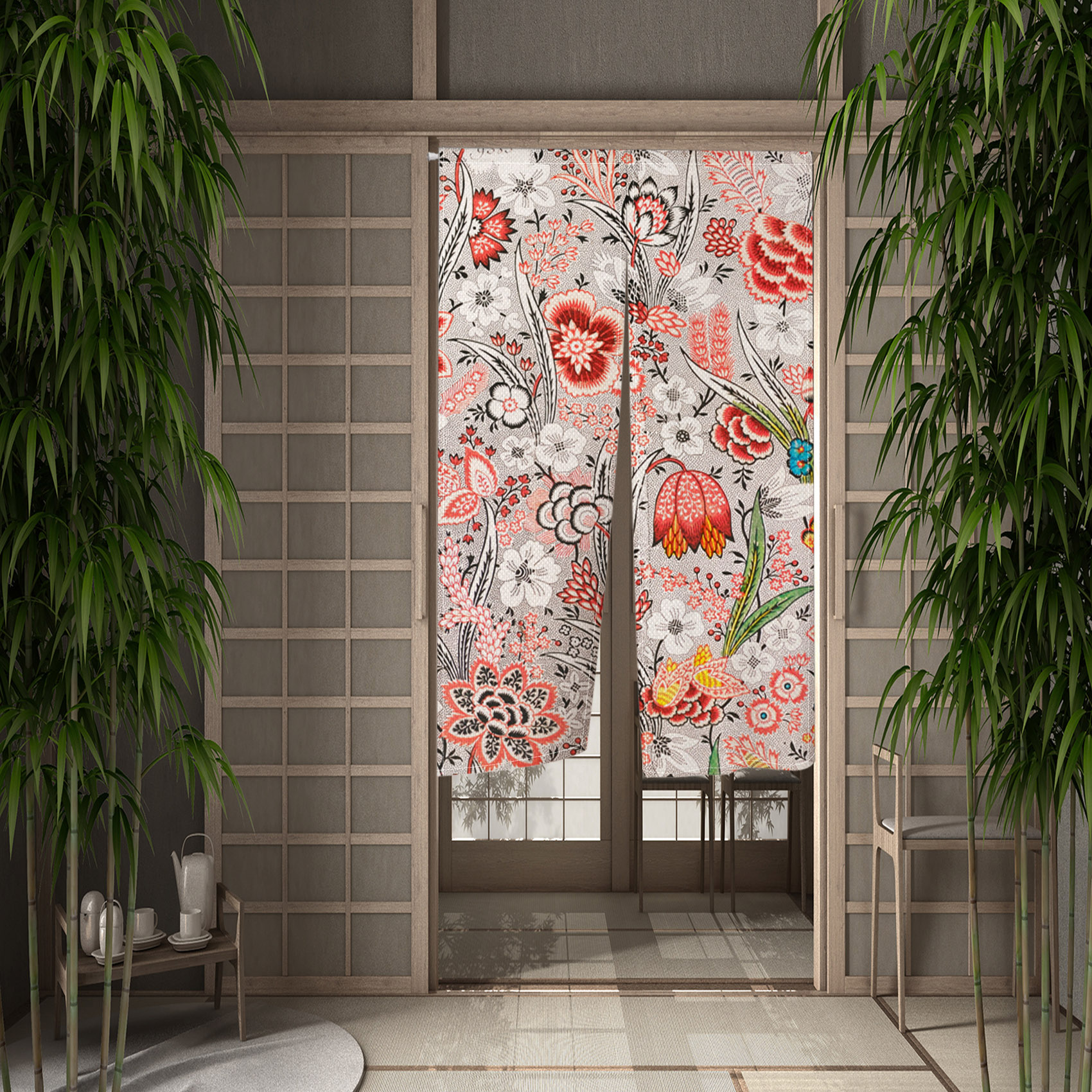 Chinese Dragon Flying Divine Dragon Door Curtain Japanese Kitchen Room ...