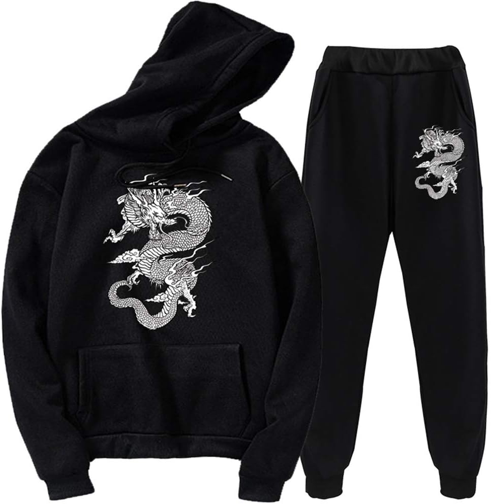 Chinese dragon print hoodie hotsell
