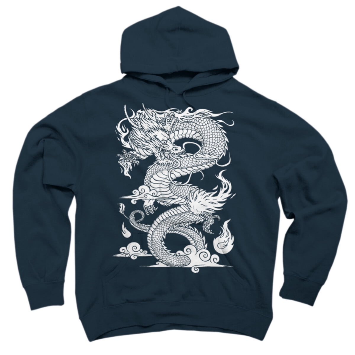Dragon design hoodie on sale