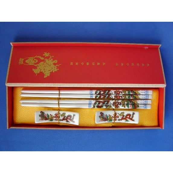 Chinese Dragon Porcelain Chopsticks
