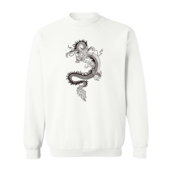 Chinese Dragon. Tattoo Design . Sweatshirt Men -Image by Shutterstock, Male Small