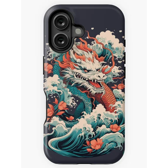 Chinese Dragon iPhone Case for 16 15 14 13 12 11 Pro Max, Elegant ...