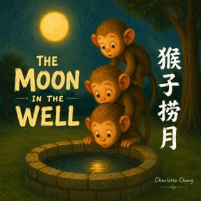 Chinese-English Bilingual Children's Boo The Moon In The Well: A Rhyming Picture Book of a Classic Chinese Folktale in English, Simplified Chinese, & Pinyin!, (Paperback)