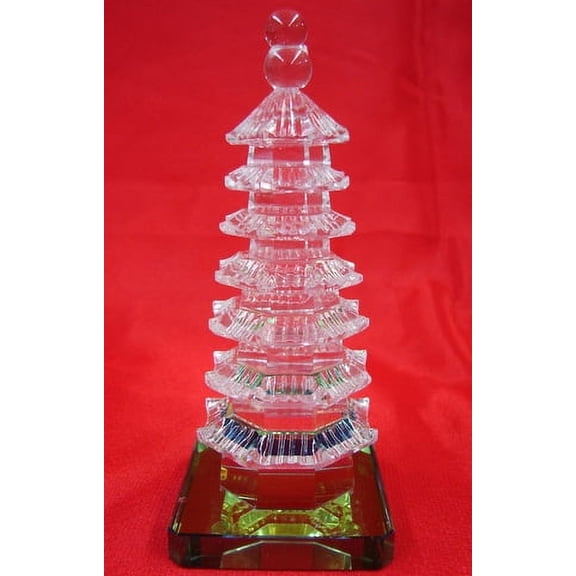 Chinese Feng Shui 7 Layer Crystal Pagodas