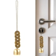Chinese Feng Shui Bell Decor with 5 Good Luck Coins for Wealth and Healthy