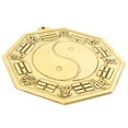 Chinese Feng Shui Brass Bagua Mirror 4.5 Inch Chinese Feng Shui Brass