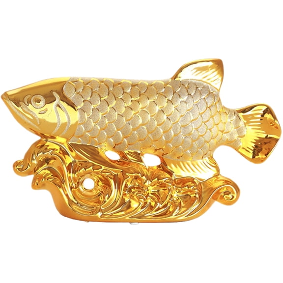 TABLZONE Ceramic Goldfish Ornament Decoration Chinese Entrance Hall 1Pack