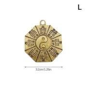 Chinese Feng Shui Tai Chi Bagua Mirror Keychain Lucky Blessing Home Decor Pakua