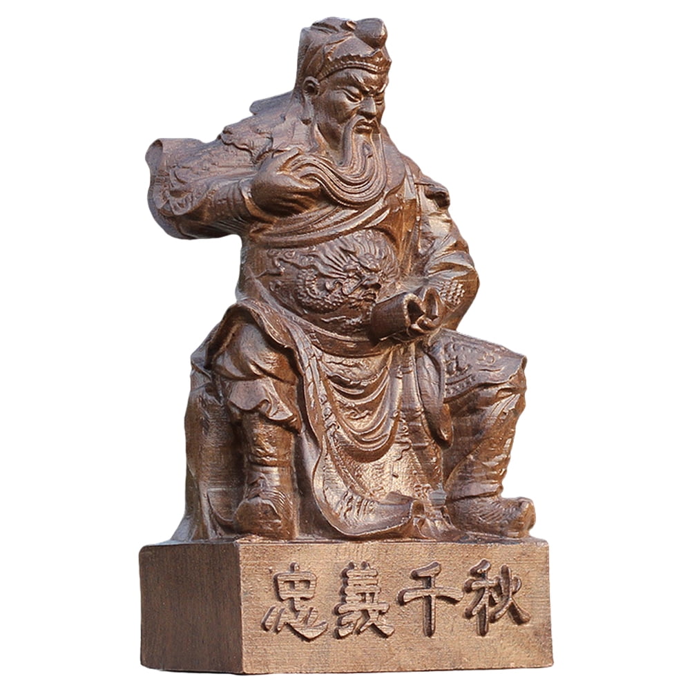 Chinese Fengshui Guan Yu Statue Agarwood Guan Gong Statue Guan Yun ...