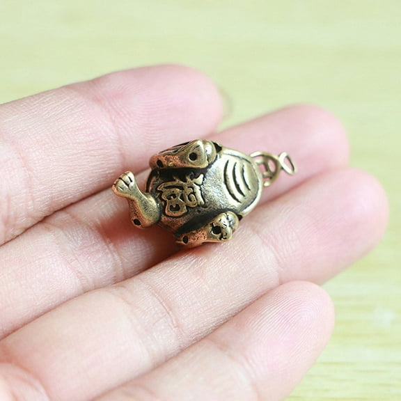 Chinese Fengshui Ornament Lucky 3-Leg Frog Wealth Toad Animal Figurine Statue for Home House Office Desk Table Decoration