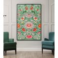 Chinese Floral Pattern Reproduction Folk Art Poster for Home Wall Decor ...