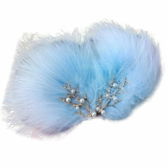 Chinese Fluffy Hair Clip Cosplay Headwear for Woman Girls Taking Photo Shopping Travel Non-slip Hairpin