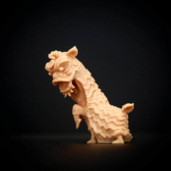 Chinese Folk Lion Dance 1:64 1:87 Miniature Festival Scene 3D Printing -
