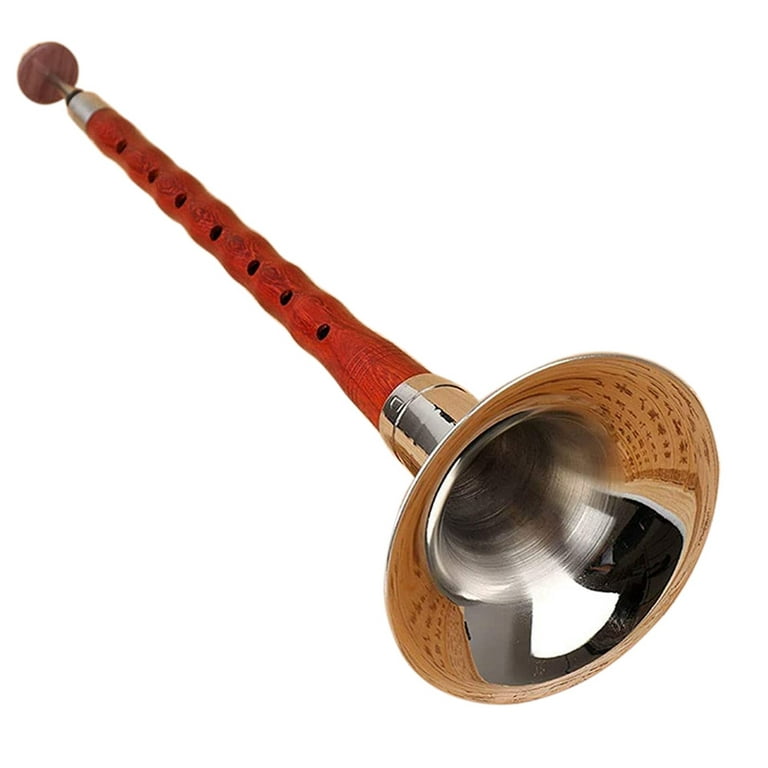 Chinese Folk Wind Musical Instrument Suona,Quality Rosewood Rod Hand-Made  Instrument Suona Key of G
