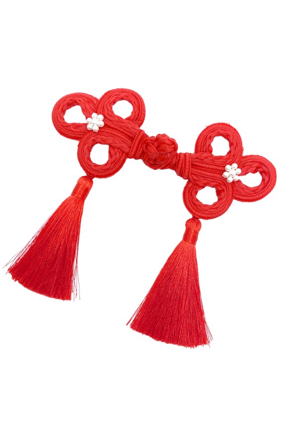 Chinese Frog Closure Button Tassels Scarf Cardigan and Costumes Outfit Sewing Chinese Knots Sewing Fasteners