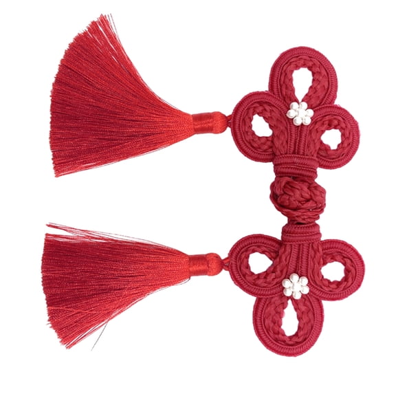 Chinese Frog Closure Button Tassels Scarf Cardigan and Costumes Outfit Sewing Chinese Knots Sewing Fasteners