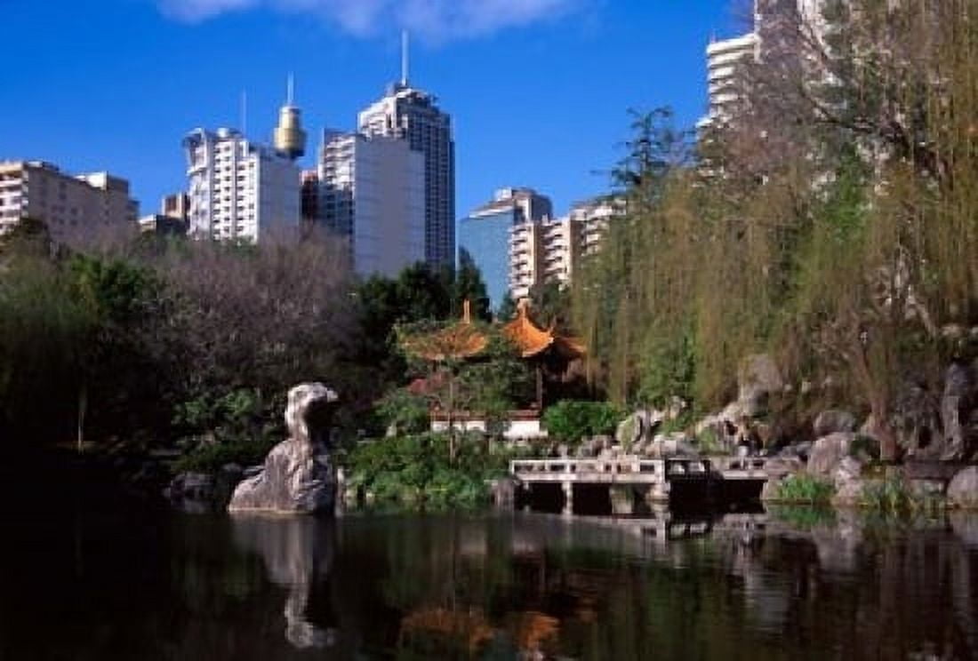 Chinese Garden Darling Harbor Sydney Australia Canvas Art - David Wall DanitaDelimont (36 x 24)