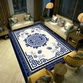 thumbnail image 1 of Chinese Geometric Large Area Mat Print Retro Living Room Carpet Washable Flannel Rugs for Bedroom Ca, 1 of 5
