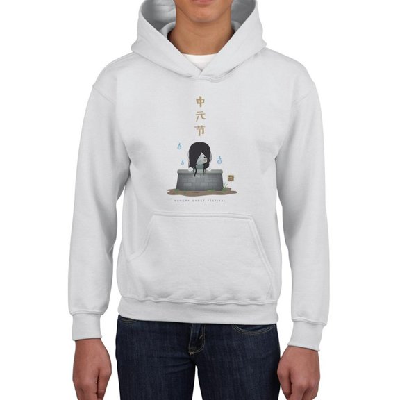 Chinese Ghost Festival  Cute Hoodie Juniors -Image by Shutterstock,  Large