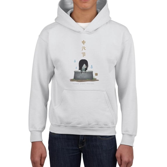 Chinese Ghost Festival Cute Hoodie Juniors -Image by Shutterstock, Medium