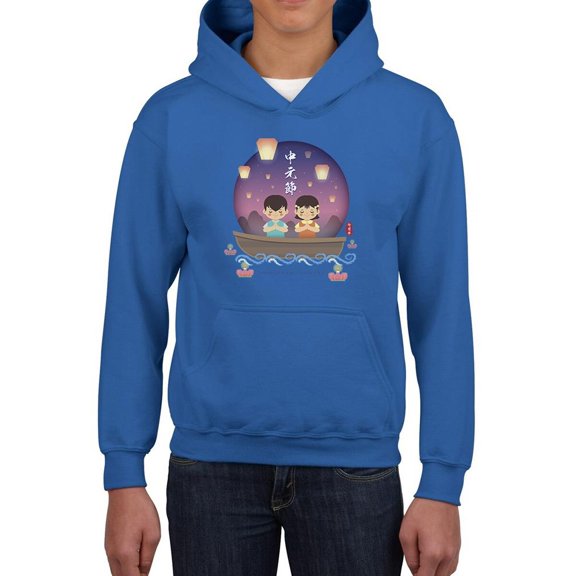 Chinese Ghost Festival Lights Hoodie Juniors -Image by Shutterstock,  Large