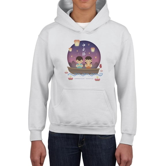 Chinese Ghost Festival Lights Hoodie Juniors -Image by Shutterstock, Small