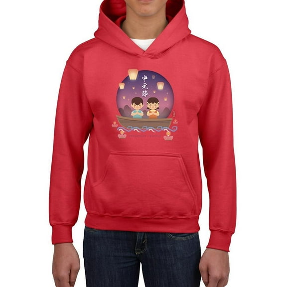 Chinese Ghost Festival Lights Hoodie Juniors -Image by Shutterstock, Small