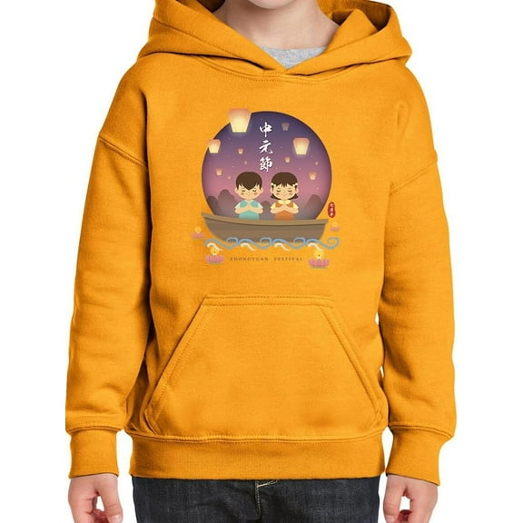 Chinese Ghost Festival Lights Hoodie Juniors -Image by Shutterstock,  x-Large