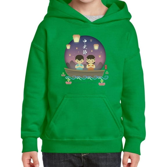 Chinese Ghost Festival Lights Hoodie Juniors -Image by Shutterstock,  x-Large