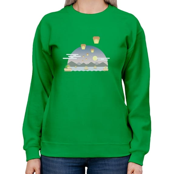 Chinese Ghost Festival Sweatshirt Women -Image by Shutterstock, Female x-Large