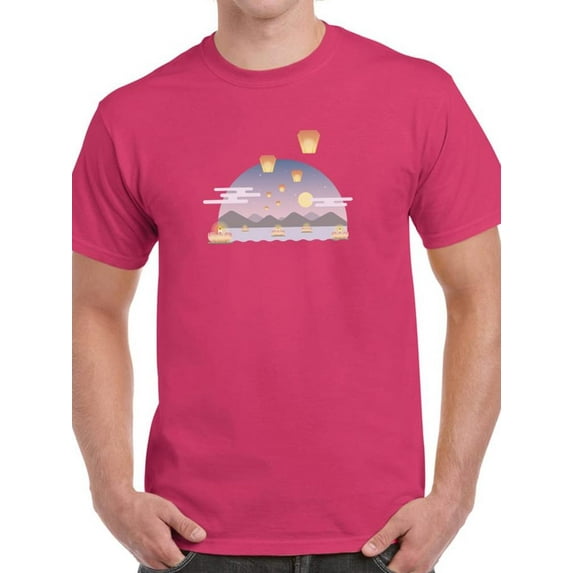 Chinese Ghost Festival T-Shirt Men -Image by Shutterstock, Male Large