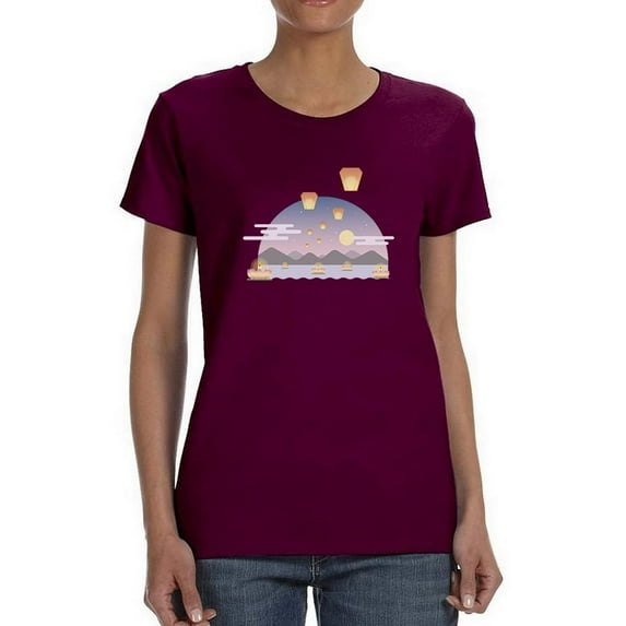 Chinese Ghost Festival T-Shirt Women -Image by Shutterstock, Female Large