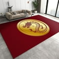 thumbnail image 1 of Chinese Golden Dragon Area Rug, Chinese Red Traditional Indoor Non Slip Print Rugs, Machine Washable Carpet For Living Room Bedroom Kitchen Dining Room Home Office Decor Floor Mat 3x4ft, 1 of 6