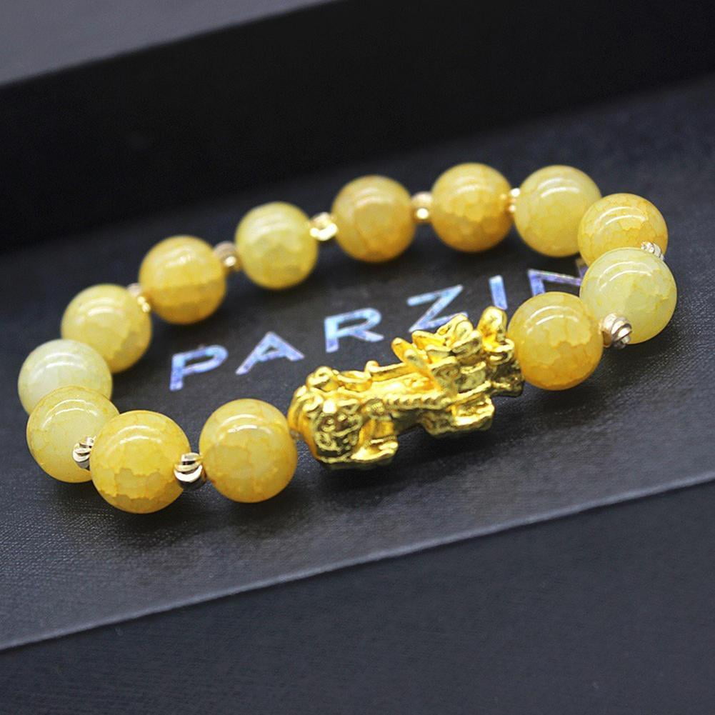 UOYOTT Chinese Good Lucky Charm Feng Shui Wealth Bracelets Jade Jewelry U1J6 F5E4