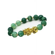 UOYOTT Chinese Good Lucky Charm Feng Shui Wealth Bracelets Jewelry Jade A2G2