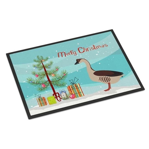 Chinese Goose Christmas Indoor or Outdoor Mat - 18 x 27 in.