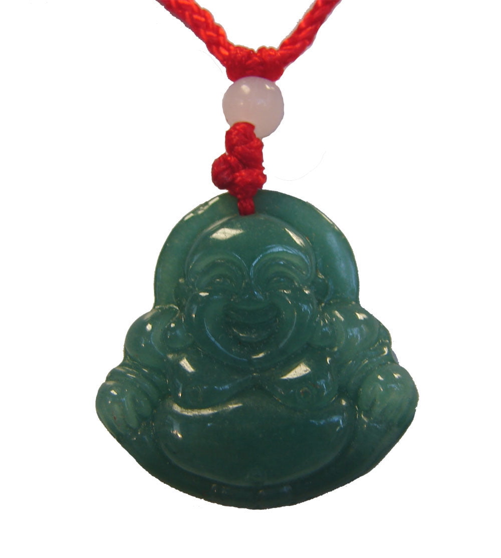 112 CTW JADE KOI FISH PENDANT WITH RED SILK NECKLACE 18 - 24 INCH LENGTH