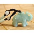 thumbnail image 1 of Chinese Green Jade Elephant Necklace with Adjustable String, 1 of 1