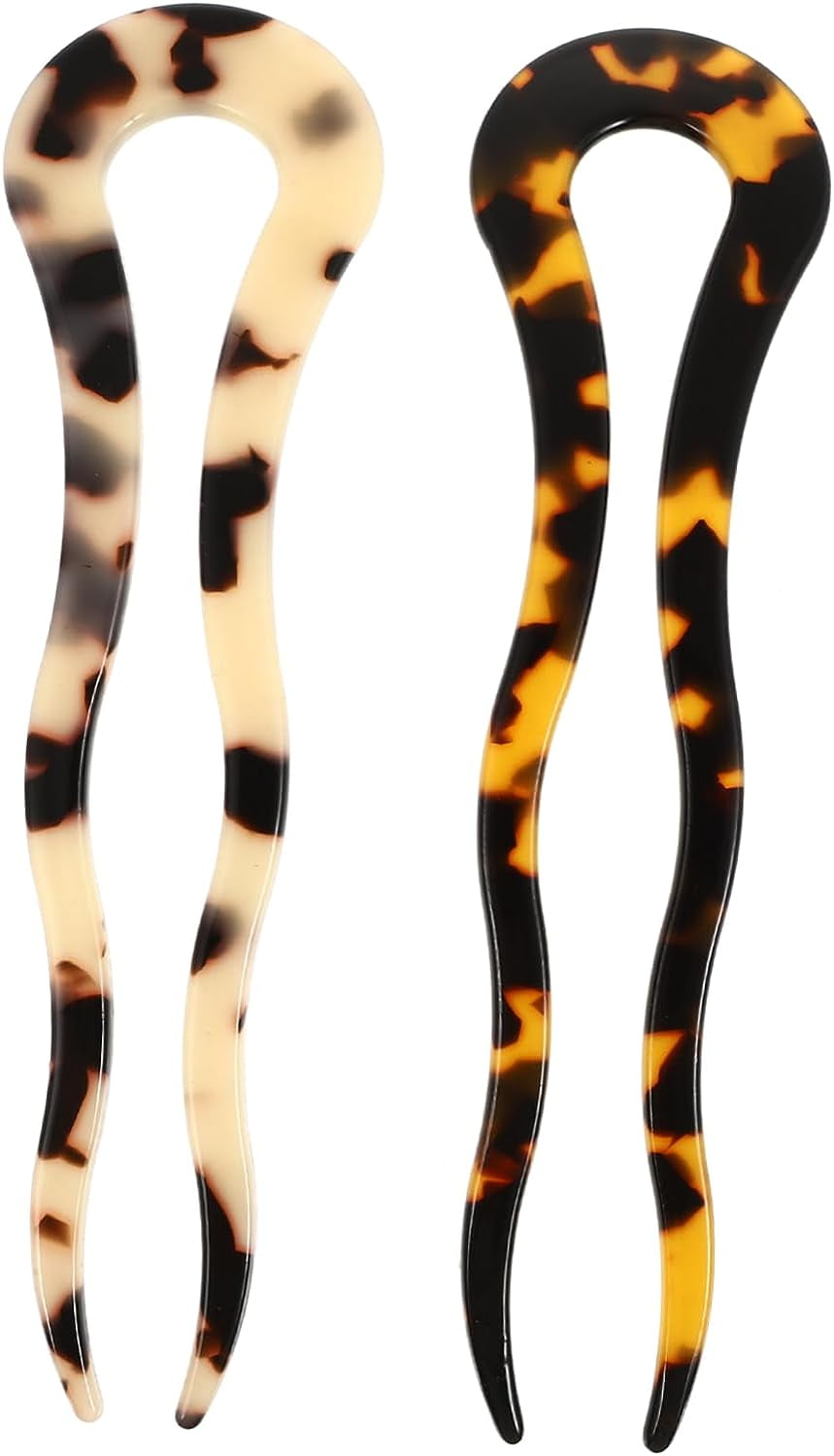 Chinese Hair Sticks 2pcs Ushaped Hairpin Wedding Headpiece for Bride