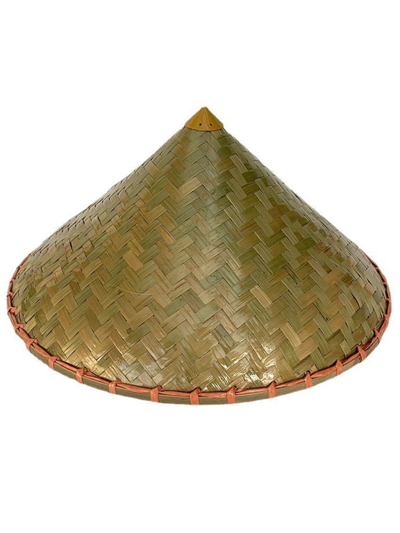Chinese Hat for Adult Unisex Cosplay NinjaConical Sun Cap Handwoven Fisherman Hat Rice Farmer Hat for Men Women