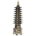 thumbnail image 1 of Chinese History Pagoda Metal Building Model Statue Home Decor, 1 of 8