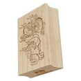 thumbnail image 1 of Chinese Japanese Dragon Clouds Serpent Rectangle Rubber Stamp Stamping Scrapbooking Crafting - Small 1.7in, 1 of 7