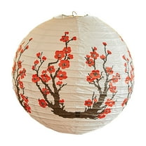 Chinese Japanese Paper Lanterns Japanese Party Decorations Plum Blossom Paper Lantern for New Year, Spring Festival, Wedding, Party