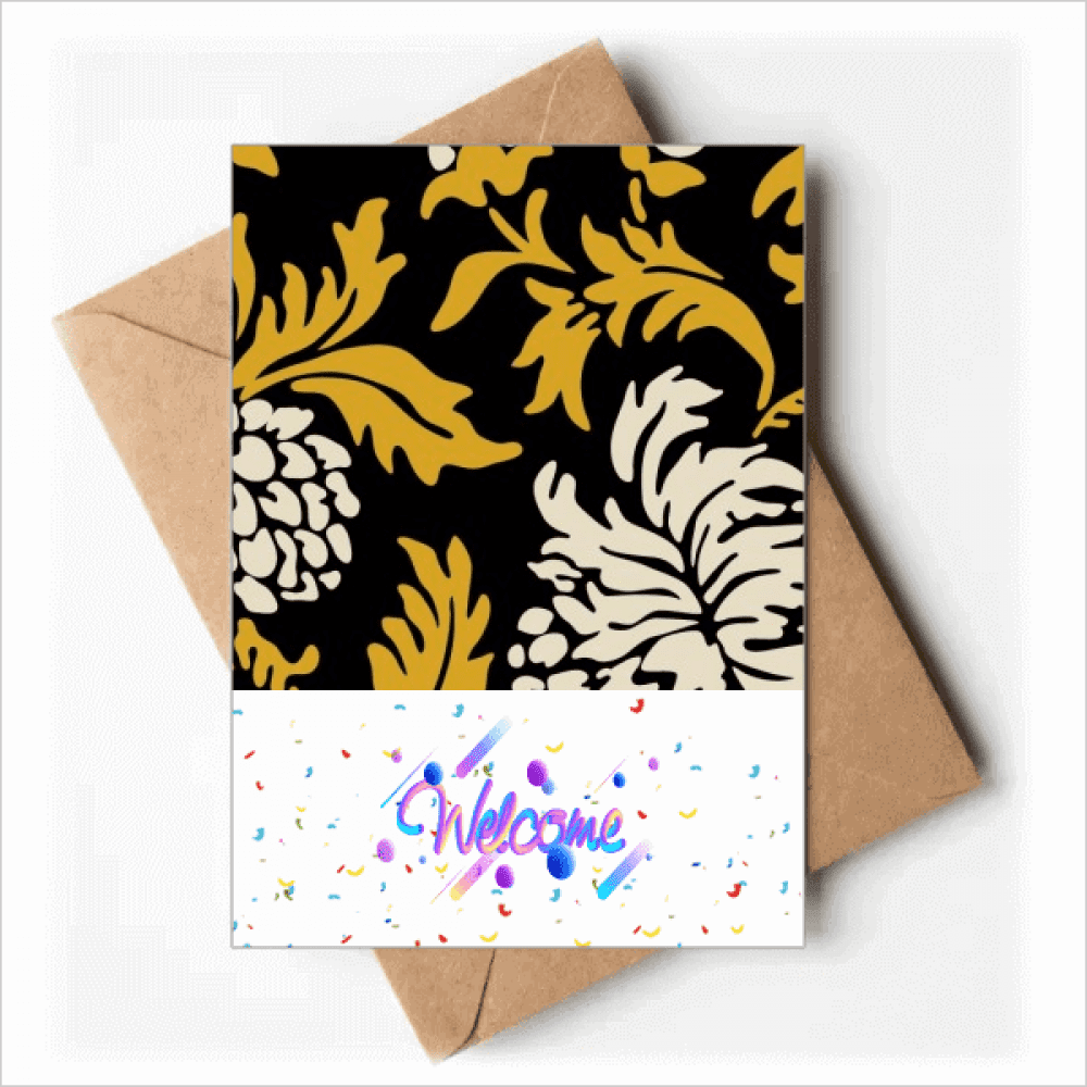 Chinese Japanese Style Asia Chrysanthemum Welcome Back Greeting Cards Envelopes Blank