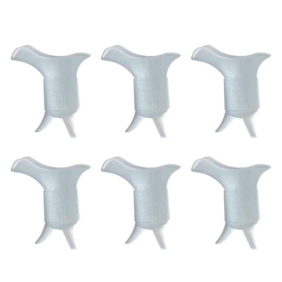 Chinese Jue Cup Retro Glass Set of 6, 100ml Ancient Tripod Drinking Vessel for Beverages, King Queen Colored Glassware, Vintage Home Bar Decor Gifts for Collectors Party Entertainment