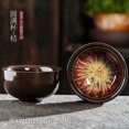 thumbnail image 1 of Chinese Kiln Change Ceramic Jianzhan Tea Cup Retro Temmoku Glaze Teacup Blue Pottery Tea Bowl Home Teaware Master Cups Wholesale, 1 of 58