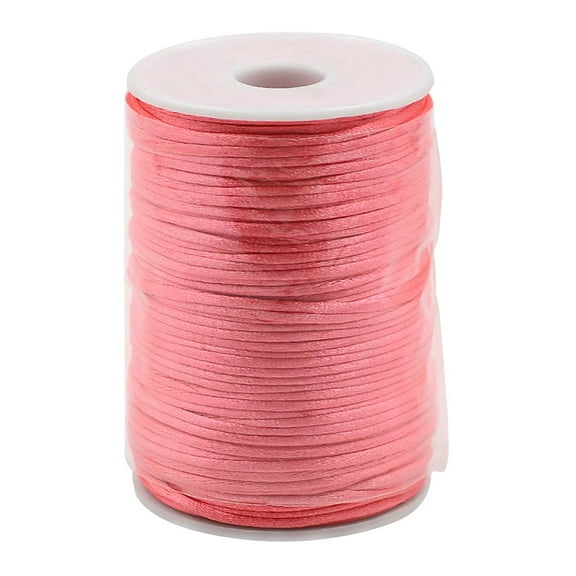 Chinese Knot Wire Red Rope Deep Nine Red Ba, Satin Shamballa Nylon Macrame String Chinese Wire Tie Red Rope