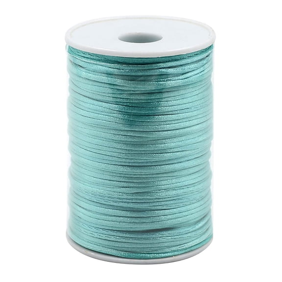 Chinese Knot Wire Red Rope Lake Blue A, Satin Shamballa Nylon Macrame String Chinese Wire Tie Red Rope